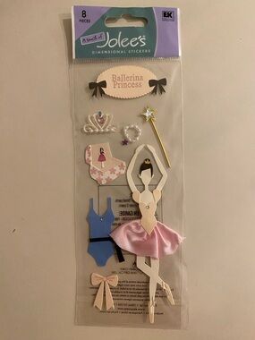 NWT Jolee's Boutique / Jolee's Ballerina Princess Scrapbooking Stickers